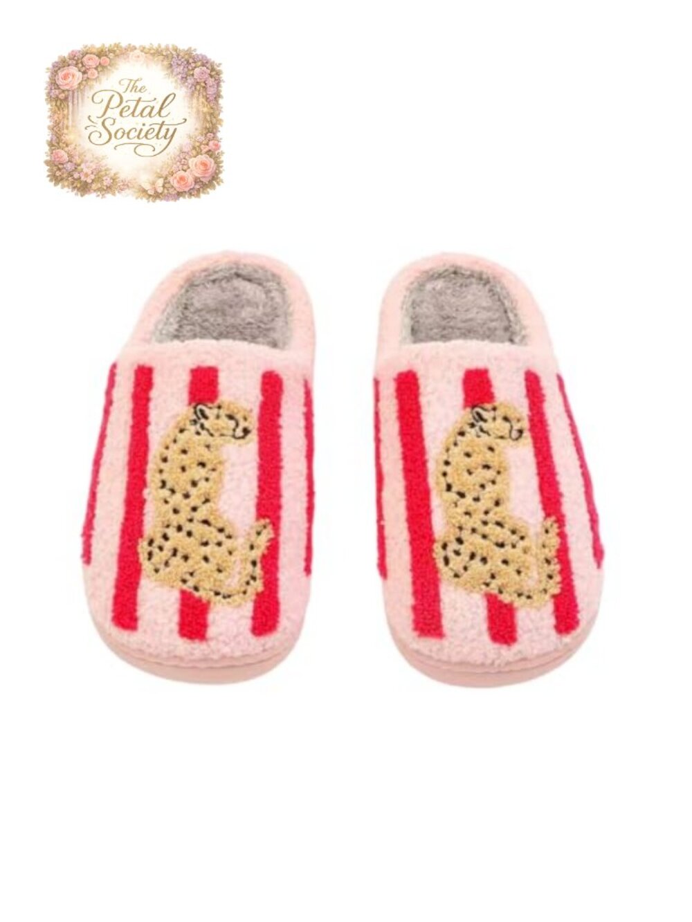 Fuzzy Memory Foam House Slippers with Non-Slip Rubber Sole